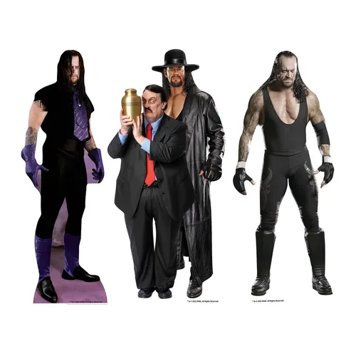 Produktbild The Undertaker Wwe Regal Top Pappfiguren Packung 3 Mini Standees 31cm Hoch