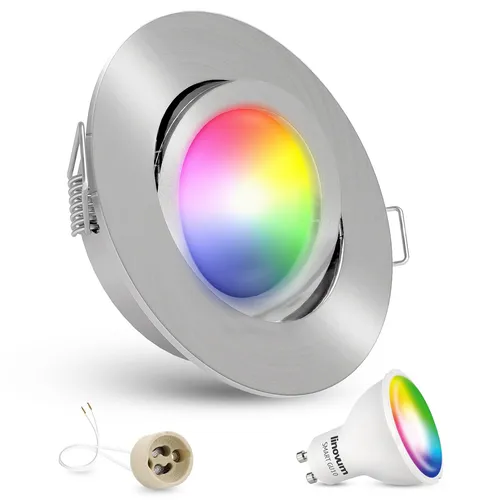 Einbaustrahler schwenkbar mit LED Lampe Smart RGB GU10 Deckenlampe Spot Leuchte