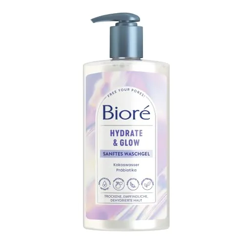 BIORÉ Hydrate & Glow Sanftes Waschgel 200 ml