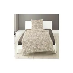 Bierbaum Mako-Satin Bettwäsche, braun - Hochwertige Bettwäsche aus Mako-Satin in braun, ideal für ganzjährige Nutzung. Maße: Breite 155 cm. Profitiere von 10€ Willkommens-Gutschein bei Newsletter-Anmeldung!