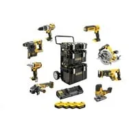 Dewalt DCK856P4 18,0 Volt / 5 Ah Akku-Kombopack - Sonstiges Elektrowerkzeug mit neuester bürstenloser Motor-Technologie für über 50% längere Laufzeit und 25% höhere Abgabeleistung, ideal für anspruchsvolle Projekte.
