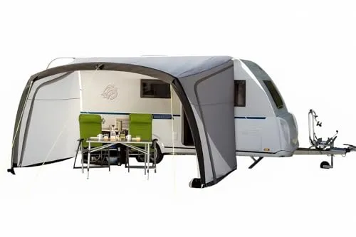 BERGER Sombra-Air 4m Vorzelt mit UV Schutz 50+ - Sonstige – Aufblasbares Sonnendach mit schnellem Aufbau, UV-Schutz 50+ und praktischen Seitenwänden für mehr Privatsphäre und Windschutz beim Camping.