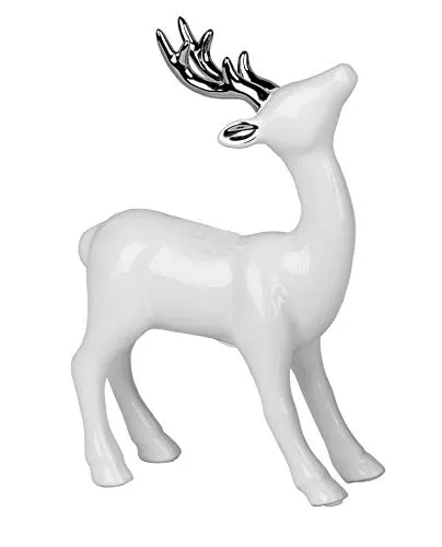 Klp Hirsch Deko Tier Figur Garten Skulptur Statue Rentier Elch REH Bock Geweih Büste