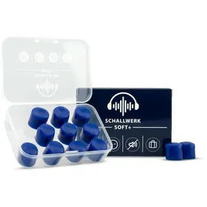 Schallwerk Ohrstöpsel Soft+, SNR 27 dB, zum Arbeiten und Reisen, 6 Paar