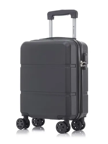 yonsly Trolley Reisekoffer S, Hartschalen-Handgepäck mit 4 Rollen - Robuster Hartschalenreisekoffer in Schwarz, ideal für Reisen. Mit 360°-Rollen für mühelose Mobilität und einem sicheren Zahlenschloss für sorgenfreies Reisen.