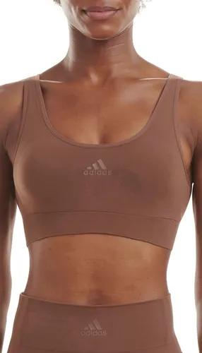 Adidas Damen Scoop Lounge Bra Bustier Bralette, Toasted Mocha, XS - Funktionsunterwäsche mit Stretchmaterial für optimale Bewegungsfreiheit und weichem Innenfutter für höchsten Tragekomfort.