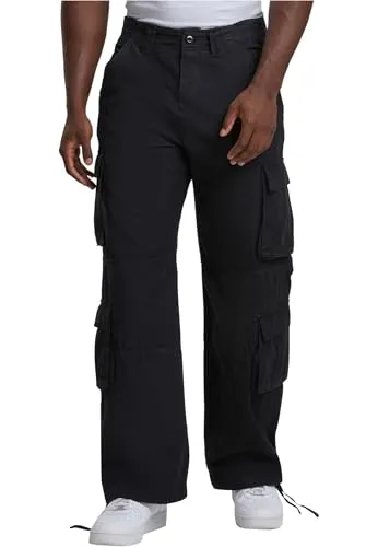 Urban Classics Herren Cargohose Double Cargo Pants - Wanderhosen mit modernem tapered Schnitt und geräumigen Taschen für optimalen Komfort und Stil im urbanen Lifestyle, ideal für Büro und Outdoor.