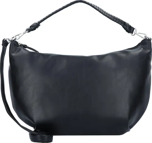 Gabor bags Lela Damen Hobo Bag - Stilvolle Schultertasche in Schwarz - Damen-Schultertaschen mit flexiblem Tragestil: abnehmbarer Henkel und verstellbarer Schulterriemen für individuellen Komfort. Hochwertiges Lederimitat mit sanfter Haptik.