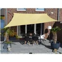 Sonnensegel Rechteck weizen-beige 400x500 cm