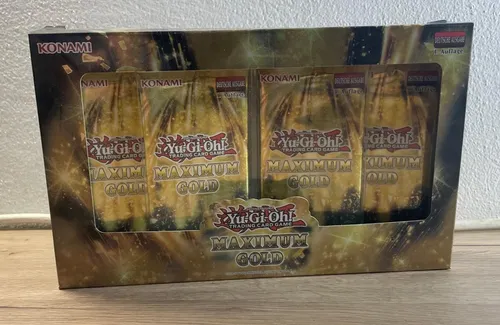 YuGiOh! Maximum Gold Edition Tuckbox - 1. Auflage - TCG OVP Displays mit 28 hochwertigen Karten in der 1. Auflage, ideal für Sammler und Spieler. Neu & OVP, perfekt für dein Yu-Gi-Oh! Deck!