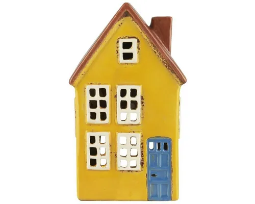 Ib Laursen Teelichthalter Lichterhaus H19cm in gelb von Ib Laursens