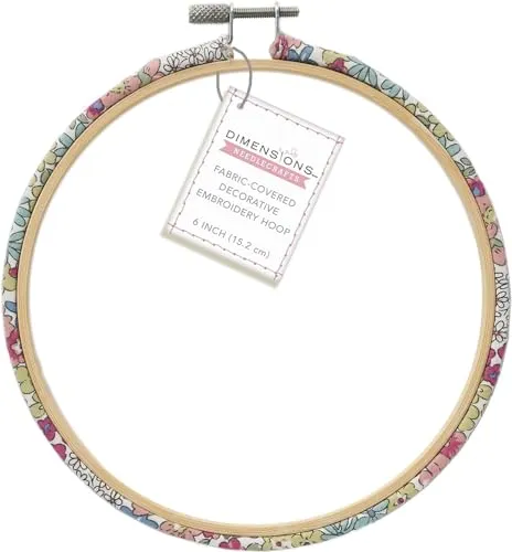 Dimensions 72-76346 COTTAGE CORE FABRIC HOOP Handwerk, mehrfarbig