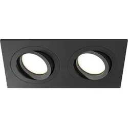 MAYTONI ATOM Einbaustrahler – Flacher Deckenspot GU10 aus Aluminium - Lampen – Moderner, schwenkbarer Einbaustrahler aus schwarzem Aluminium für gezielte Lichtakzente in Küche, Flur oder Wohnzimmer.