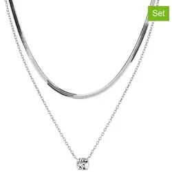 Tamaris Kette TS-0035-NN Edelstahl 89072999 - Ketten für Damen - Elegante silberne Kette aus hochwertigem Edelstahl, ideal für stilvolle Akzente in jedem Outfit.