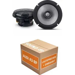 Alpine R2-S65 Lautsprecher Einbaupaket für Audi A3 8P - Komplettset für den Austausch der Lautsprecher in Ihrem Audi A3 8P (2003-2013). Inklusive Adapterringen und Stromdieben für eine einfache Installation. Genießen Sie kraftvollen Klang mit den hochwertigen Alpine Lautsprechern.
