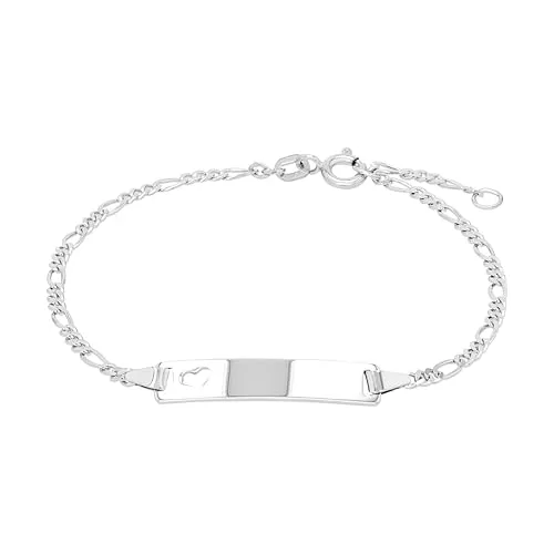 Amor Identarmband 925 Sterling Silber für Damen - Elegantes Armband aus 925 Sterling Silber, verstellbar von 16+2 cm, kommt in edler Geschenkbox – ein zeitloses Geschenk für besondere Anlässe.