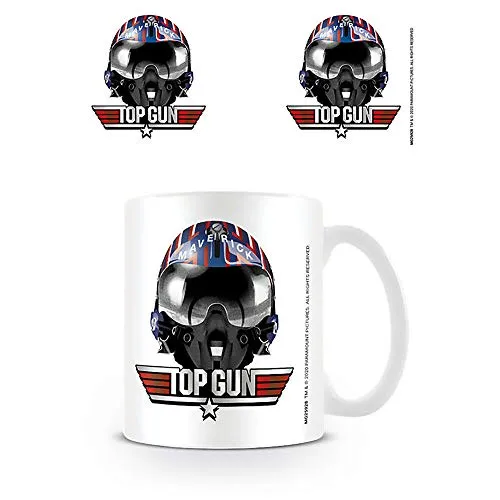 Top Gun MG25928 Kaffeebecher aus Keramik, 11oz / 315 ml (Helm Maverick), Durchsichtig
