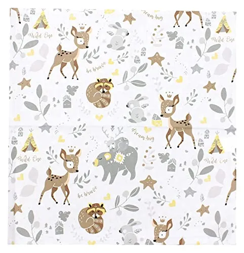 TupTam Kinder Kissenbezug Kissenhülle Dekorativ Gemustert, Farbe: Wilde Tiere, Größe: 40 x 60 cm