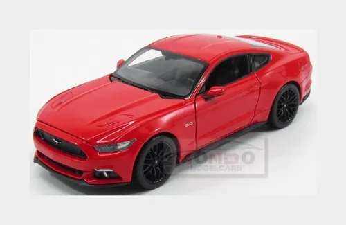 1:24 Welly Ford Usa Mustang Coupe 5.0 Gt 2015 Red WE24062R Modellbau