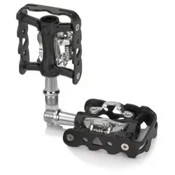 XLC PD-S20 SPD Doppel Verwendung Pedale - Fahrradpedale mit Schnellspanner, ideal für schnelle Wechsel zwischen verschiedenen Schuhen und perfekt für Radfahrer, die Vielseitigkeit suchen.