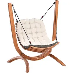 Hollywoodschaukel ALLISTE Braun von Beliani