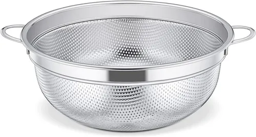 Edelstahl Nudelsieb Küchensieb Mikroperforiert 20cm Griffen