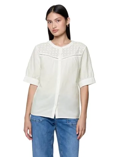 Street One Studio Damen Kurzarmbluse mit Stickerei