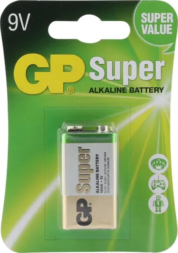 GP Batterie Alkaline (9 Volt E-Block, 6LR61)