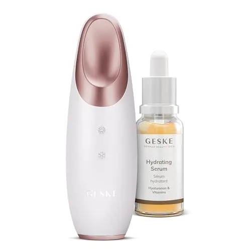 GESKE SmartAppGuided™ Warm & Cool Eye Energizer Set - Kühlmasken für die Augen mit 6-in-1-Funktionalität zur Bekämpfung von Schwellungen, Müdigkeit und Falten. Inklusive Hydrating Serum für optimale Pflege!