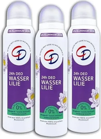CD Deo Spray Wasserlilie 150 ml - Deo Spray für langanhaltende Frische mit Wasserlilien-Extrakt. 24h Schutz vor Körpergeruch, sanft zur Haut und ohne Aluminiumsalze, ideal für empfindliche Haut.