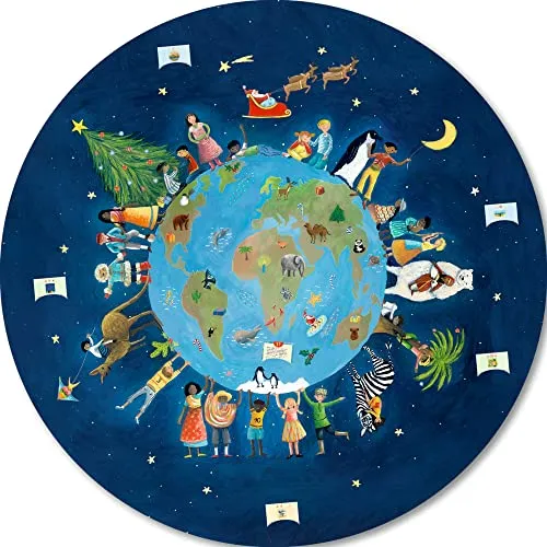 Zettelkalender Weihnachten bei den Kindern der Welt - Kalender für Kinder ab 9 Jahren, mit liebevollen Illustrationen und 24 spannenden Geschichten für die Adventszeit.