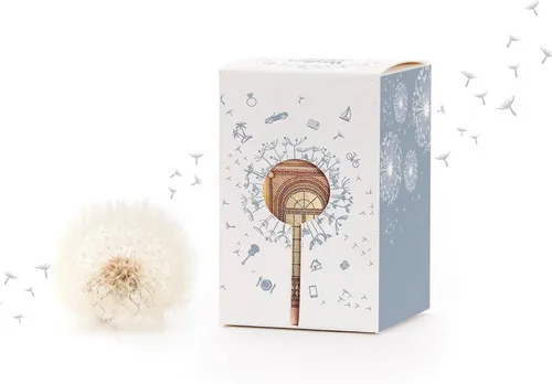 Die Stadtgärtner Spardose Kreative Verpackung zum Geld verschenken, Wunscherfüller Pusteblume
