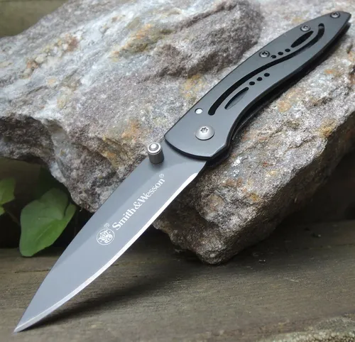 Smith & Wesson Little Pal black Mini - Messer Titanbeschichtung 440C Stahl SWLPB