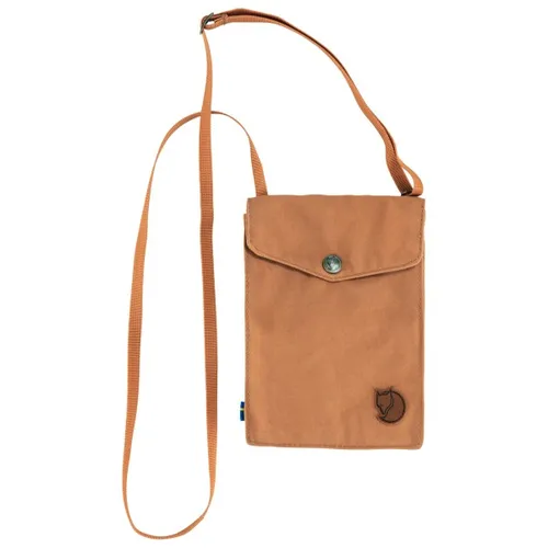 Fjällräven Pocket Khaki Dust - Taschen-Zubehör: Robuste Minitasche aus G-1000 HeavyDuty Eco mit verstellbarem Trageriemen, Innentasche für Handy und Sicherheitstasche auf der Rückseite – ideal für Reisen und Alltag.