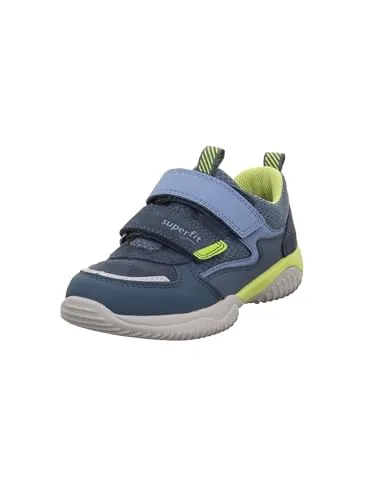 Superfit Jungen Storm Sneaker, Blau Hellgrün 8030, 30 EU