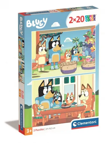Puzzle 2x20el Bluey CLEMENTONI 24807 CLM CLEMENTONI 8005125248070