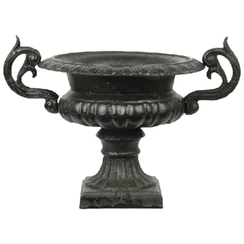 vianmo Gusseisen Pflanzentisch, Schwarz