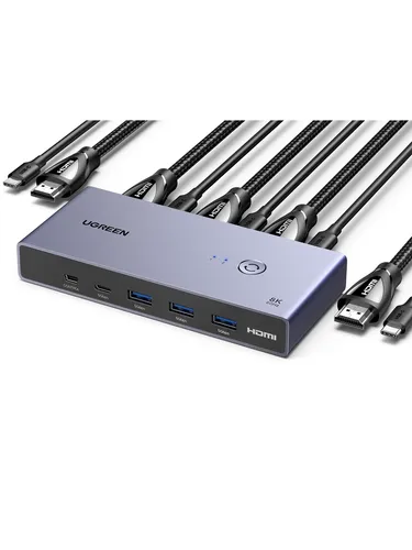 UGREEN HDMI 2.1 KVM Switch 2 In 1 Out