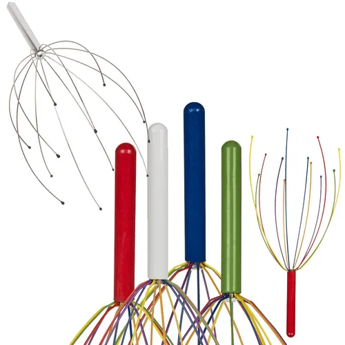 Kopfkrauler Kopf Massagegerät mit 12 Stäben Kopfkralle Kopfmassage aus Metall