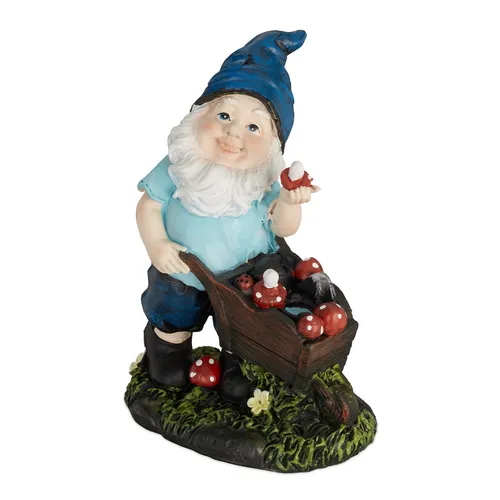 Gartenzwerg Gartenfigur Gartenwichtel Gnomfigur Gartendeko bunt frostsicher