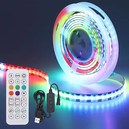 GOMING DC 5V WS2812B COB LED Streifen 2M mit USB-Controller