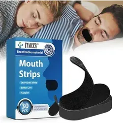 Mundpflaster 30 Stück gegen Schnarchen - 30 Mundpflaster zur Förderung der Nasenatmung beim Schlafen. Einfach anzubringen, für hohen Komfort und sicheren Halt – ideal für ruhige Nächte ohne Schnarchen.