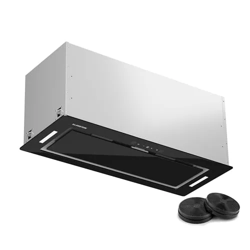 Klarstein Dunstabzugshaube - Effiziente Abluft-/Umluftlösung - Dunstabzugshaube mit 466 m³/h Luftstrom, leise im Betrieb und mit elegantem Design. Ideal für eine bessere Luftqualität in deiner Küche, inklusive LED-Beleuchtung und leicht zu reinigenden Filtern.