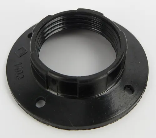 Lampenring Schirmträger E14 schwarz Schraubring Bakalit Schirmträgerring Gewinde