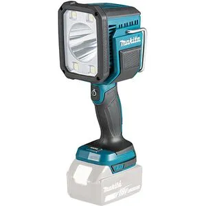 Makita DML812 LED Arbeitsleuchte - Taschenlampe mit 1.250 Lumen Lichtleistung, 3-stufig dimmbar und XPT-Technologie für Schutz gegen Staub und Spritzwasser. Ideal für lange Einsätze bis zu 10h.
