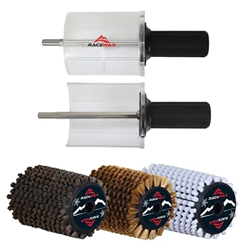 RaceWax Roto Bürsten Set Nylon Rosshaar Kupfer Rotorbürste 120mm SpeedStick