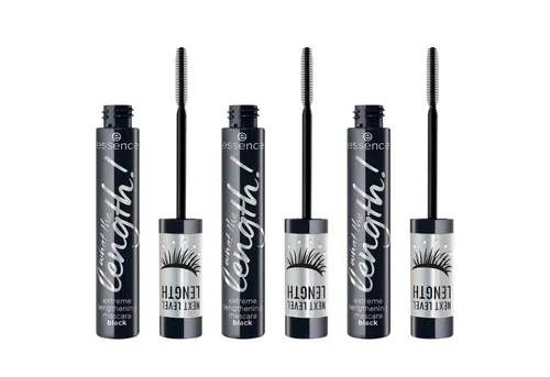 Essence Mascara what the length! extreme lengthening mascara black, 3-tlg.