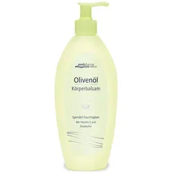 Medipharma cosmetics Olivenöl Körperbalsam 500 ml - Ganzkörperpflege mit hochwertigem Olivenöl, spendet intensive Feuchtigkeit und pflegt die Haut geschmeidig weich.