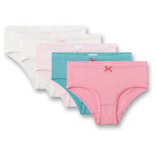 Sanetta Mädchen Hipslips, 5er Pack - Bequeme Slips für Kids - Kinder-Wäsche: Vorteilhafter 5er Pack einfarbiger Hipslips aus weicher Baumwollmischung mit elastischem Bund für optimalen Tragekomfort.