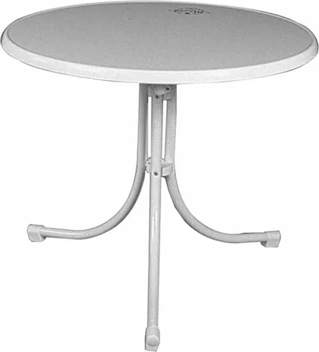 Gartentisch >Boulevard< in weiß, Stahl pulverbeschichtet - 85x70x85cm (BxHxT)